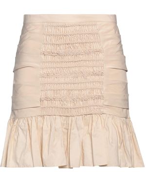 Elisabetta Franchi Mini Skirt - Natural