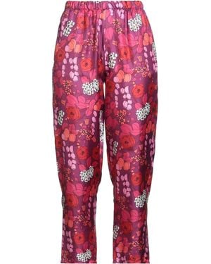 Laura Urbinati Plum Pants Silk - Red