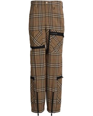 Burberry Sand Pants Viscose, Silk - Brown
