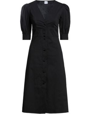 ELEONORA STASI Midi Dress Cotton, Nylon, Lycra - Black