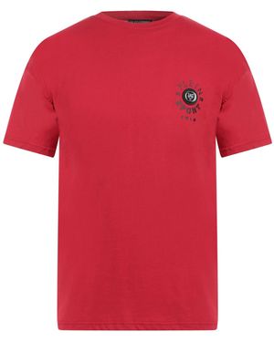 Philipp Plein Swim T-Shirt Cotton - Red
