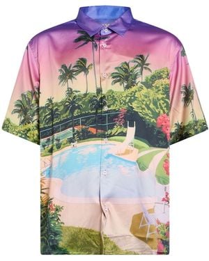 FAMILY FIRST Shirt Viscose, Elastane - Green