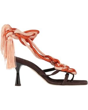 C LOVE Dark Thong Sandal Leather - Pink