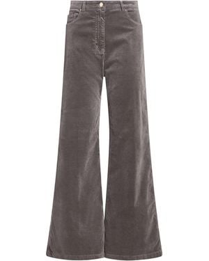 19.70 Nineteen Seventy Trousers Cotton, Modal, Elastane - Grey