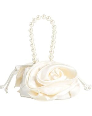 Magda Butrym Ivory Handbag Textile Fibers - Natural
