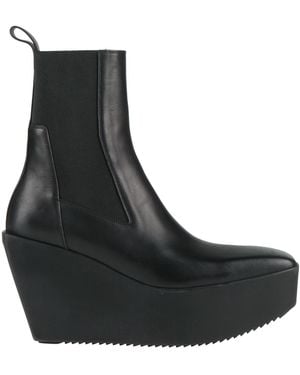 Rick Owens Ankle Boots Leather - Black