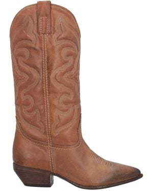 ミドルブーツ ELENA IACHI Women Boots A5688 BROWN Brown ELENA IACHI A5688 BROWN LEATHER BOOTS