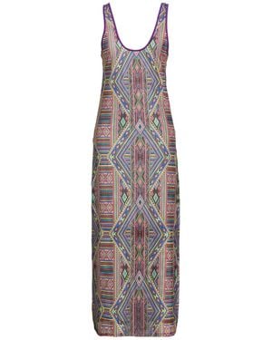4giveness Maxi Dress Polyester, Elastane - Purple