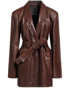 Giorgio Brato Coat Leather - Brown