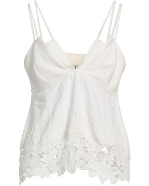 MILVA MI Top Viscose, Linen - White