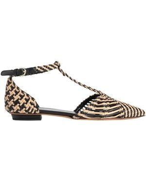 Ulla Johnson Ballet Flats Textile Fibres - Black
