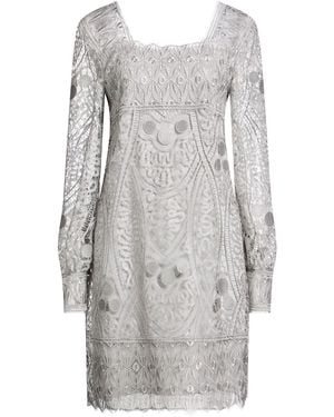 Alberta Ferretti Mini Dress Polyester - Gray