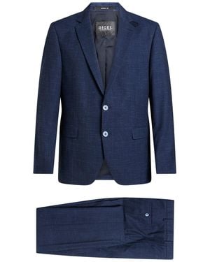 DIGEL Suit Polyester, Viscose, Wool, Elastane - Blue