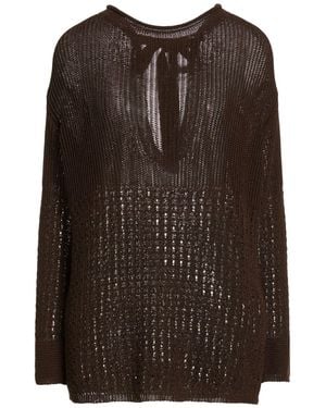 Max Mara Dark Jumper Cotton, Polyamide - Brown