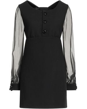 Celine Mini Dress Wool, Silk - Black