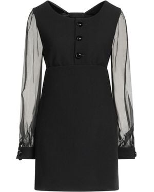 Celine Mini Dress Wool, Silk - Black