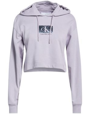 Calvin Klein Lilac Sweatshirt Cotton - Blue