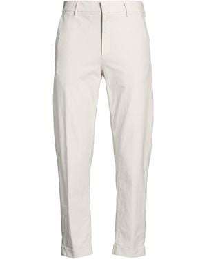 Eleventy Platinum Ivory Pants Cotton, Polyamide, Elastane - White