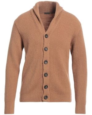 Retois Camel Cardigan Merino Wool - Brown