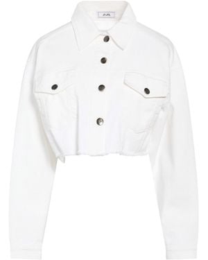 Jijil Ivory Denim Outerwear Cotton, Elastane - White