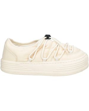 Palm Angels Cream Sneakers Textile Fibers - Natural