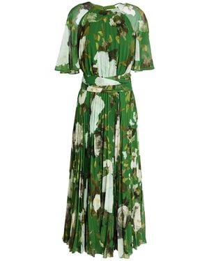 Erdem Maxi Dress Polyester - Green