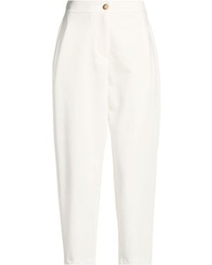 Haveone Pants Polyester, Viscose, Elastane - White