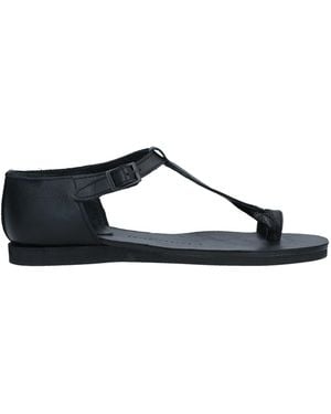 Yohji Yamamoto Toe Strap Sandals - Black