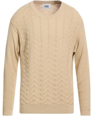 Alpha Studio Sweater Cotton - Natural