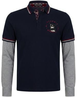 Frankie Morello Midnight Polo Shirt Cotton - Blue