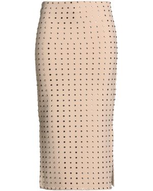 Sportmax Sand Midi Skirt Polyamide, Elastane - Natural