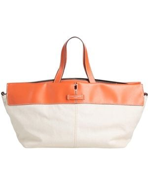 Gianni Chiarini Handbag Leather, Textile Fibers - White