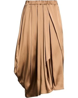 Carla G Midi Skirt Acetate, Viscose, Elastane - Natural