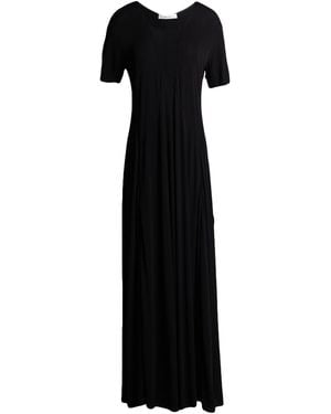 The Row Maxi Dress Viscose - Black