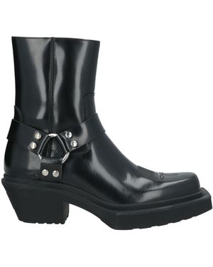 VTMNTS Ankle Boots Bull Skin - Black