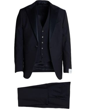 Caruso Suit Wool, Mohair Wool - Blue