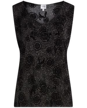 Armani Collezioni Top Acetate, Elastane - Black