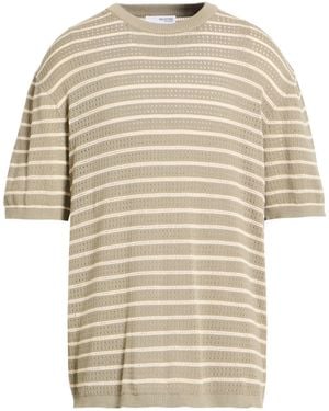 SELECTED Military Sweater Organic Cotton - White