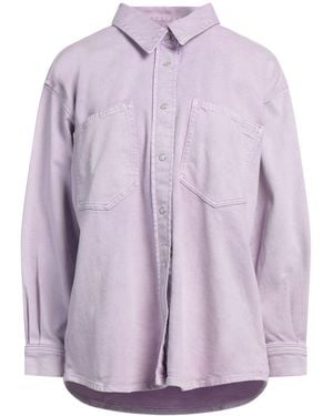Ba&sh Denim Shirt Cotton, Elastane - Purple