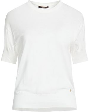 Windsor. Ivory T-Shirt Lyocell, Cotton - White