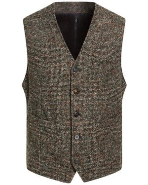 Bob Tailored Vest Acrylic, Polyacrylic, Virgin Wool - Green