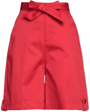 Cristinaeffe Shorts & Bermuda Shorts Cotton, Elastane - Red