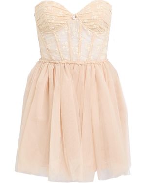 Aniye By Blush Mini Dress Polyamide, Elastane - Natural