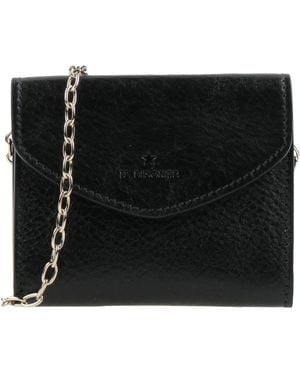 Il Bisonte Crossbody Wallet Leather - Black