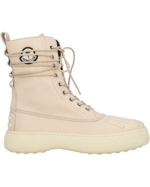 TOD'S x 8 MONCLER PALM ANGELS Ankle Boots Leather - Natural