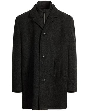 Bugatti Flexcity Charcoal Coat Acrylic, Polyester, Cotton, Wool, Alpaca Wool - Black