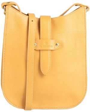 Il Bisonte Marigold Cross-Body Bag Leather - Yellow