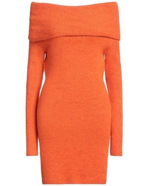 Akep Mini Dress Acrylic, Polyamide, Viscose, Wool - Orange