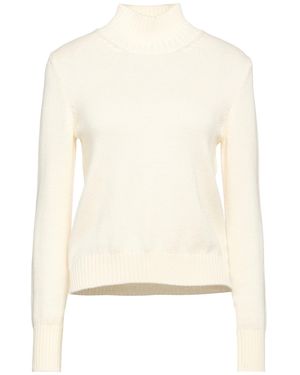 Gran Sasso Ivory Turtleneck Virgin Wool - White