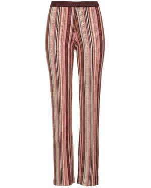 Akep Dark Pants Merino Wool, Acrylic, Viscose, Metallic Fiber - Brown